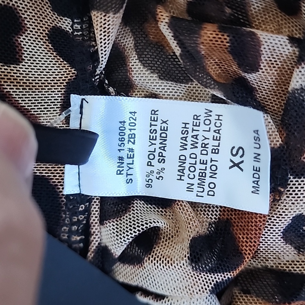 Fashion Nova leopard sunshine see through cover up pant-XS - Picture 5 of 7